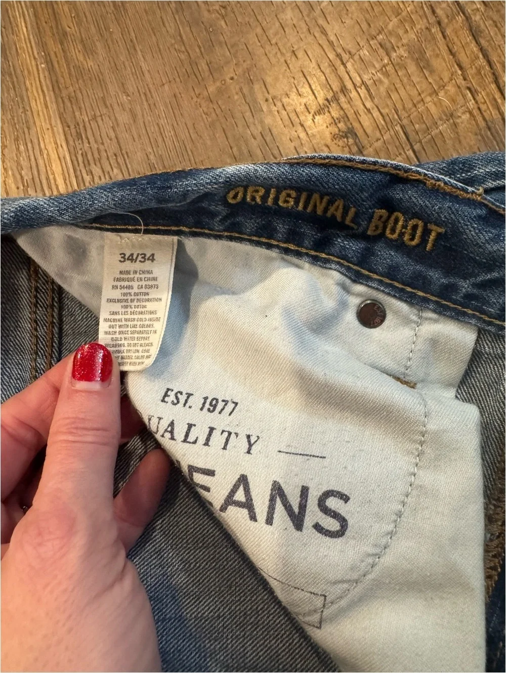 American Eagle Outfitters Mens Jeans Original Boot Medium Wash 34x34 EUC